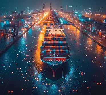 Logistics container yard